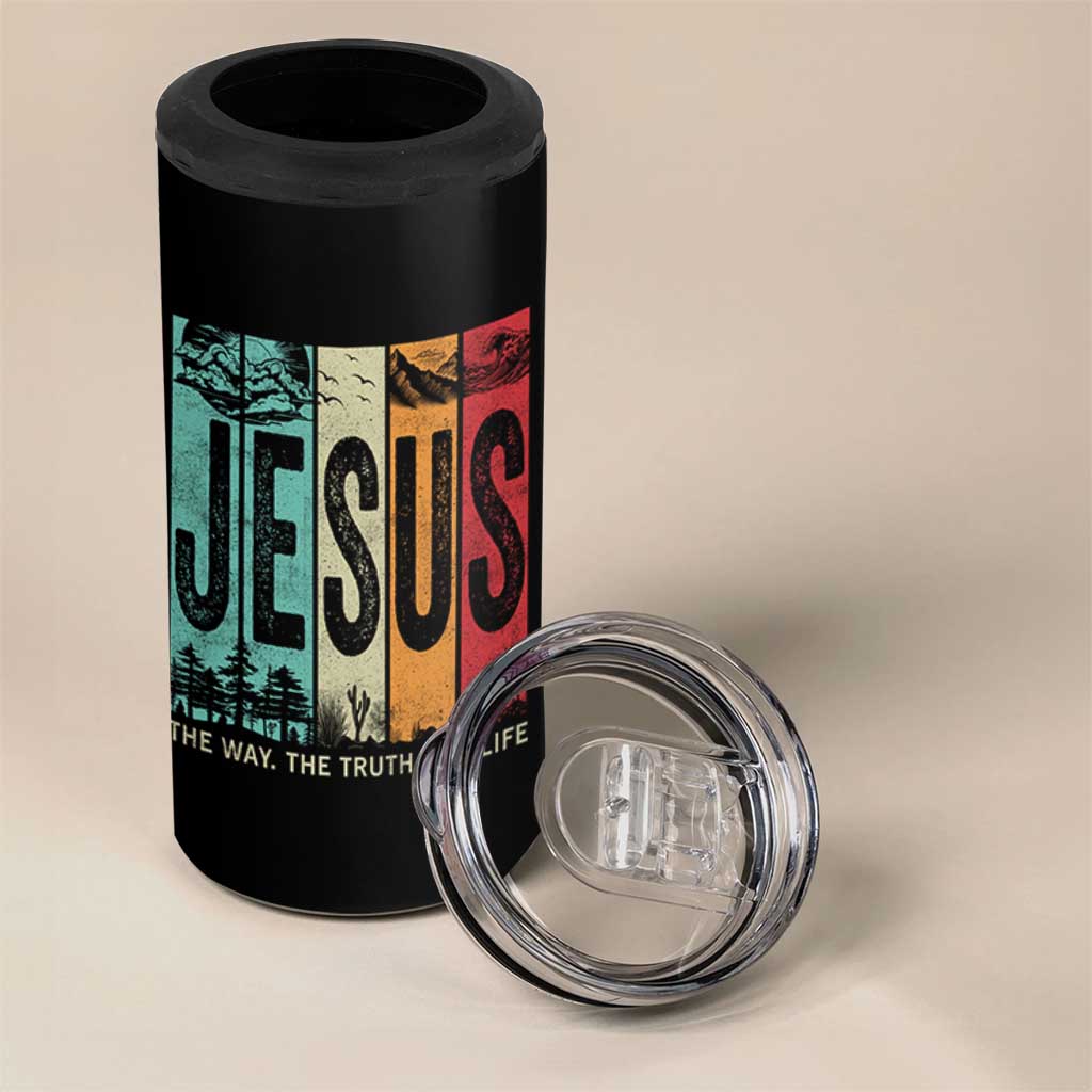 Jesus The Way The Truth The Life 4 in 1 Can Cooler Tumbler Christian Worship - Wonder Print Shop