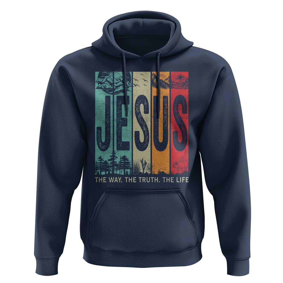 Jesus The Way The Truth The Life Hoodie Christian Worship - Wonder Print Shop