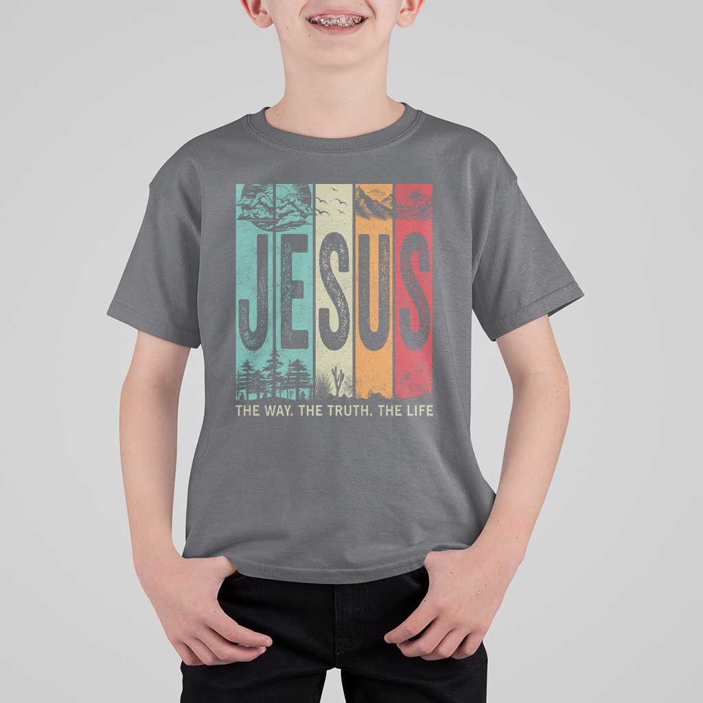 Jesus The Way The Truth The Life T Shirt For Kid Christian Worship - Wonder Print Shop