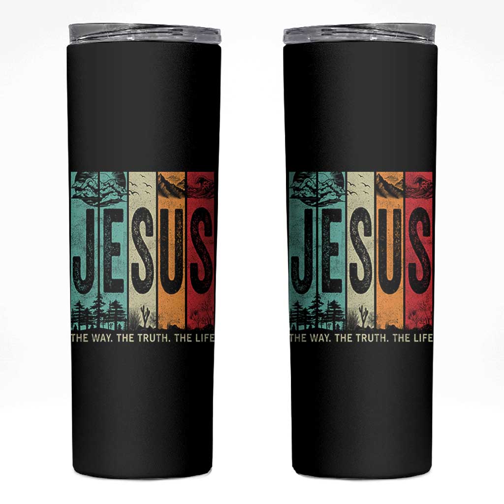 Jesus The Way The Truth The Life Skinny Tumbler Christian Worship - Wonder Print Shop
