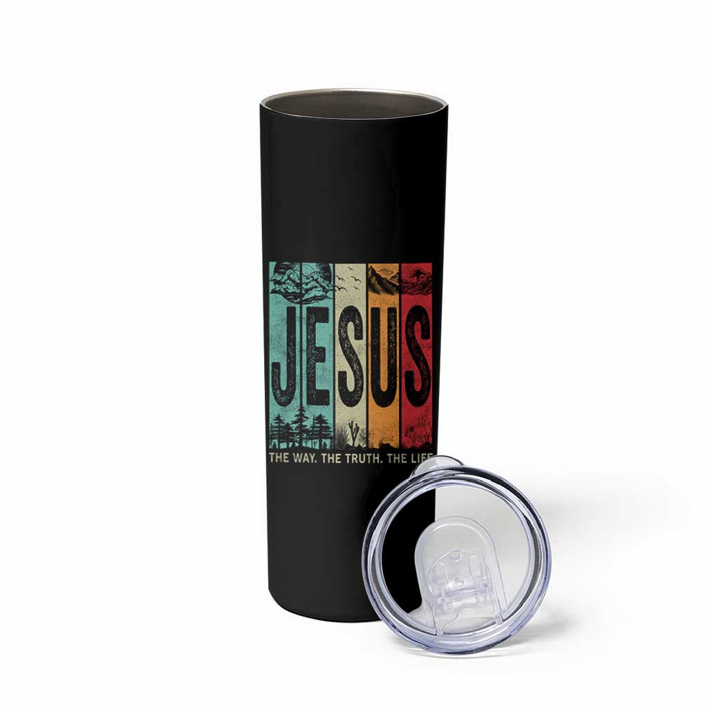 Jesus The Way The Truth The Life Skinny Tumbler Christian Worship - Wonder Print Shop