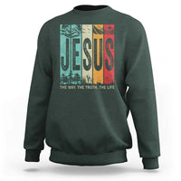 Jesus The Way The Truth The Life Sweatshirt Christian Worship - Wonder Print Shop