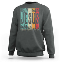 Jesus The Way The Truth The Life Sweatshirt Christian Worship - Wonder Print Shop
