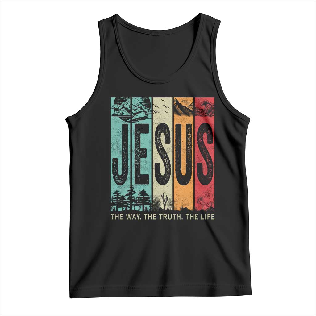 Jesus The Way The Truth The Life Tank Top Christian Worship - Wonder Print Shop