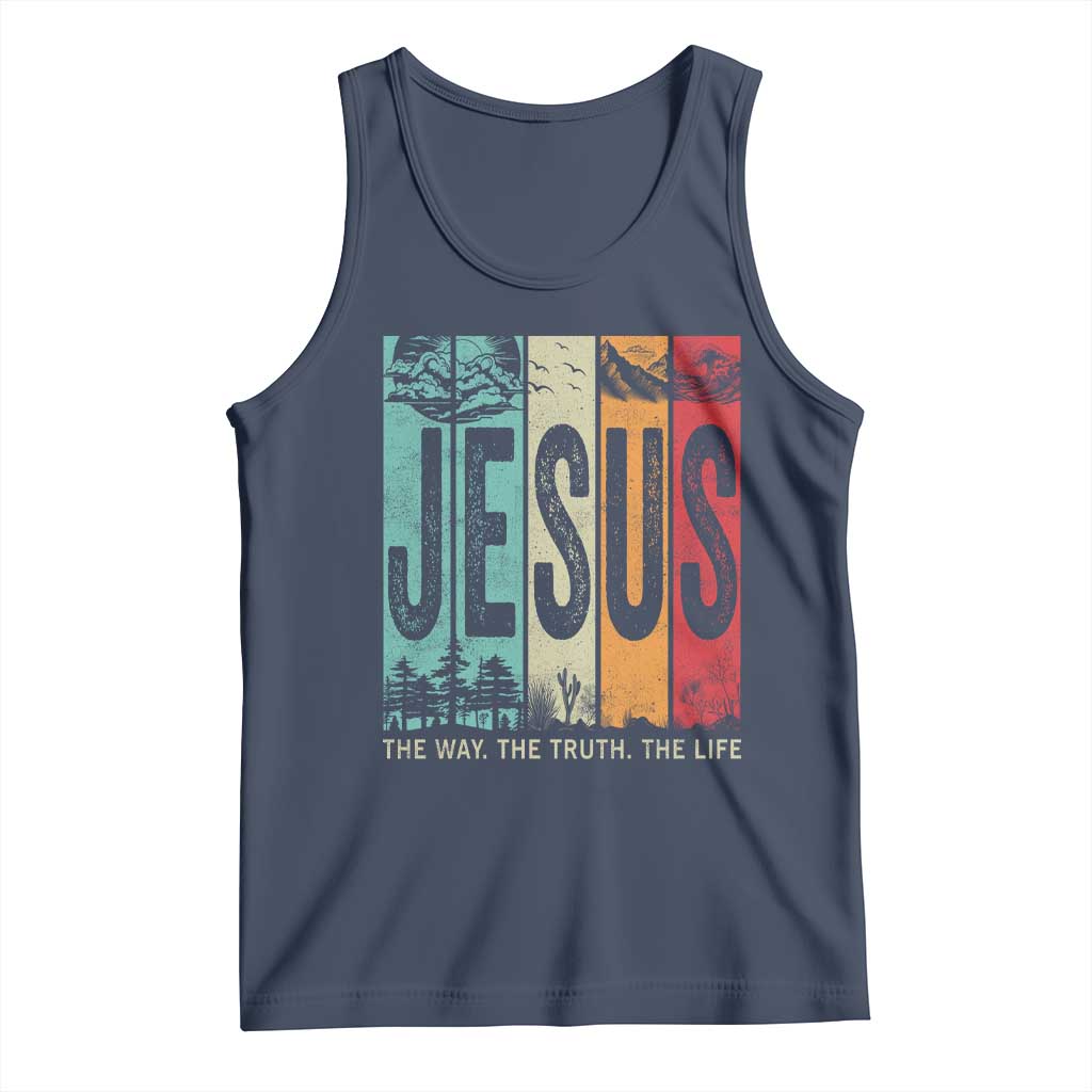 Jesus The Way The Truth The Life Tank Top Christian Worship - Wonder Print Shop