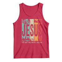 Jesus The Way The Truth The Life Tank Top Christian Worship - Wonder Print Shop