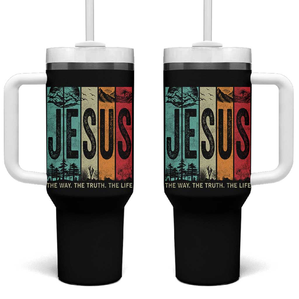 Jesus The Way The Truth The Life Tumbler With Handle Christian Worship - Wonder Print Shop