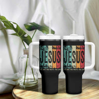 Jesus The Way The Truth The Life Tumbler With Handle Christian Worship - Wonder Print Shop
