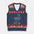 2 Fishes 5 Breads Jesus Feeds The 5000 Christian Bible Verses V-Neck Knit Sweater Vest - Wonder Print Shop