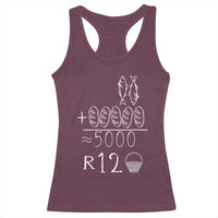 2 Fishes 5 Breads Jesus Feeds The 5000 Christian Bible Verses Racerback Tank Top - Wonder Print Shop