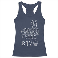 2 Fishes 5 Breads Jesus Feeds The 5000 Christian Bible Verses Racerback Tank Top - Wonder Print Shop