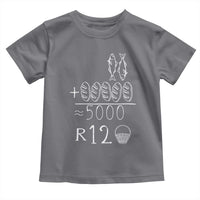 2 Fishes 5 Breads Jesus Feeds The 5000 Christian Bible Verses Toddler T Shirt - Wonder Print Shop