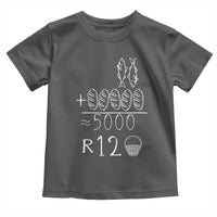 2 Fishes 5 Breads Jesus Feeds The 5000 Christian Bible Verses Toddler T Shirt - Wonder Print Shop