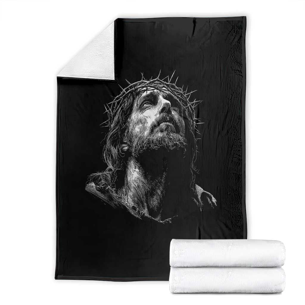 Jesus Christ Religious Christian Faith Crown Of Thorns Throw Blanket - Wonder Print Shop