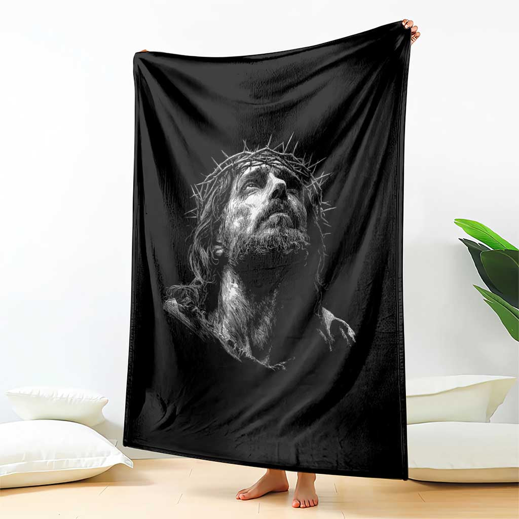 Jesus Christ Religious Christian Faith Crown Of Thorns Throw Blanket - Wonder Print Shop