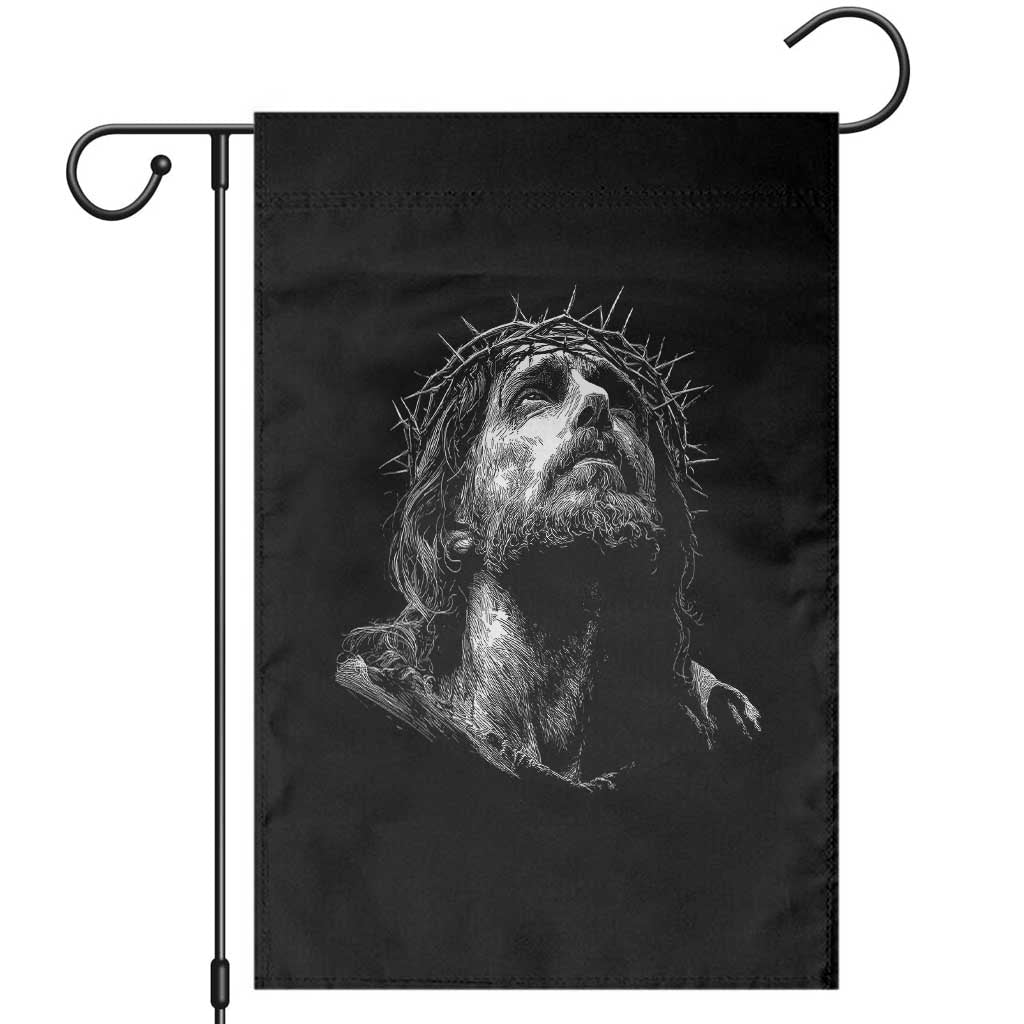 Jesus Christ Religious Christian Faith Crown Of Thorns Garden Flag - Wonder Print Shop