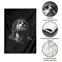 Jesus Christ Religious Christian Faith Crown Of Thorns Garden Flag - Wonder Print Shop
