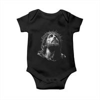 Jesus Christ Religious Christian Faith Crown Of Thorns Baby Onesie - Wonder Print Shop