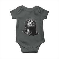 Jesus Christ Religious Christian Faith Crown Of Thorns Baby Onesie - Wonder Print Shop