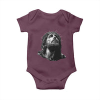 Jesus Christ Religious Christian Faith Crown Of Thorns Baby Onesie - Wonder Print Shop