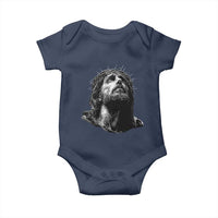 Jesus Christ Religious Christian Faith Crown Of Thorns Baby Onesie - Wonder Print Shop
