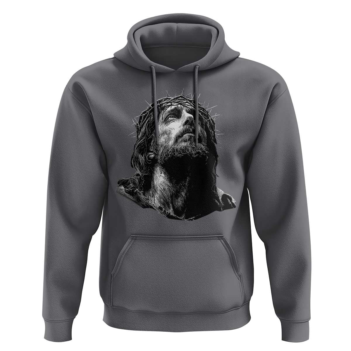 Jesus Christ Religious Christian Faith Crown Of Thorns Hoodie - Wonder Print Shop