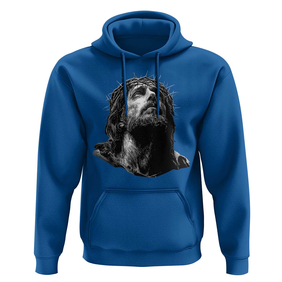 Jesus Christ Religious Christian Faith Crown Of Thorns Hoodie - Wonder Print Shop
