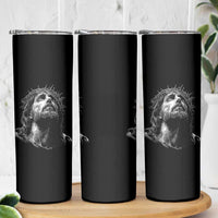 Jesus Christ Religious Christian Faith Crown Of Thorns Skinny Tumbler - Wonder Print Shop