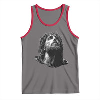 Jesus Christ Religious Christian Faith Crown Of Thorns Tank Top - Wonder Print Shop