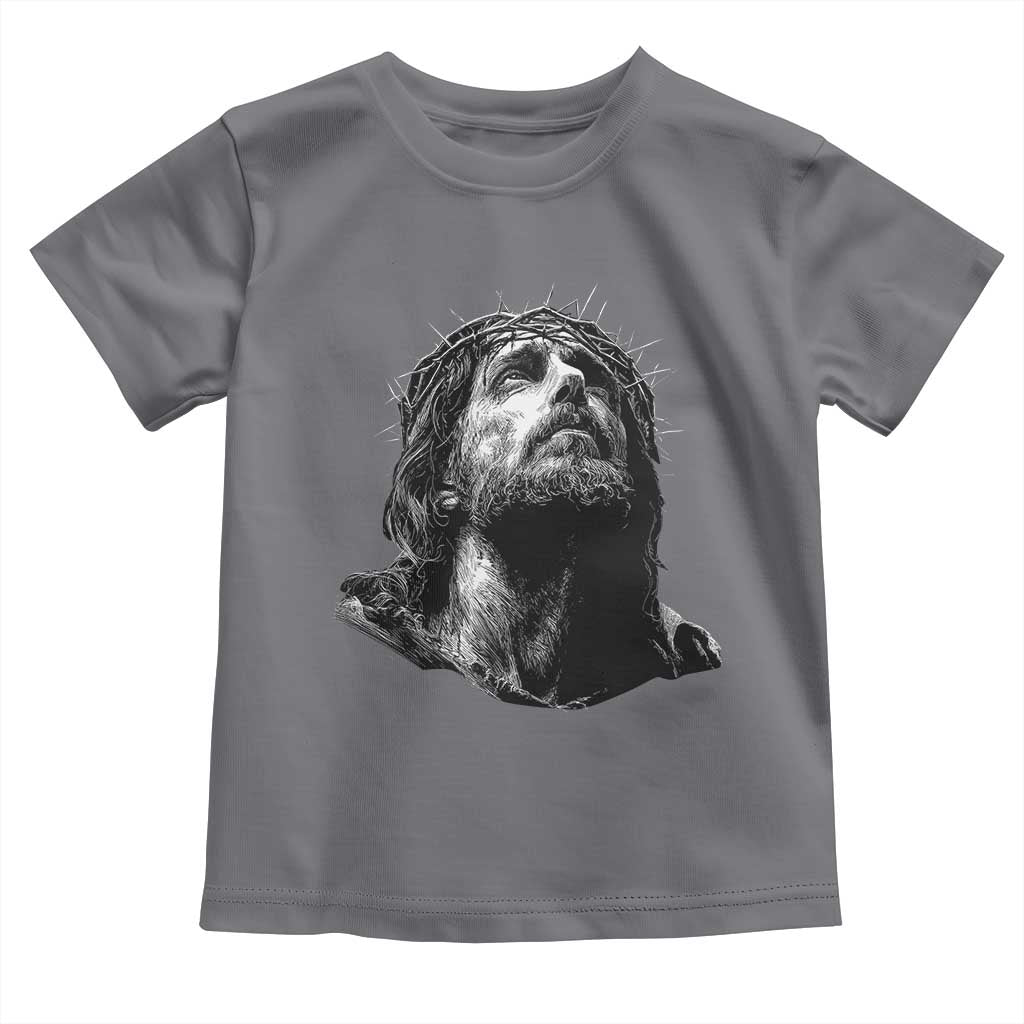 Jesus Christ Religious Christian Faith Crown Of Thorns Toddler T Shirt - Wonder Print Shop