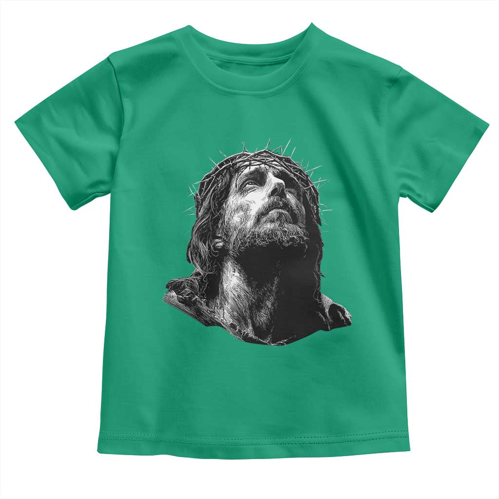 Jesus Christ Religious Christian Faith Crown Of Thorns Toddler T Shirt - Wonder Print Shop