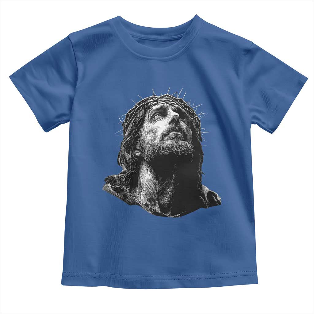 Jesus Christ Religious Christian Faith Crown Of Thorns Toddler T Shirt - Wonder Print Shop