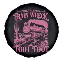 Funny I Am Not Always A Train Wreck Just Kidding Toot Toot Spare Tire Cover Pink Train - Wonder Print Shop