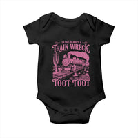 Funny I Am Not Always A Train Wreck Just Kidding Toot Toot Baby Onesie Pink Train - Wonder Print Shop