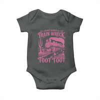 Funny I Am Not Always A Train Wreck Just Kidding Toot Toot Baby Onesie Pink Train - Wonder Print Shop