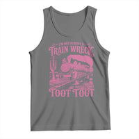 Funny I Am Not Always A Train Wreck Just Kidding Toot Toot Tank Top Pink Train - Wonder Print Shop