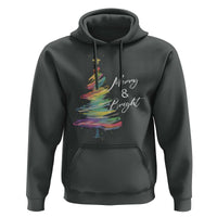 Christmas Hoodie Merry And Bright Colorful Xmas Tree