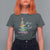Christmas T Shirt For Women Merry And Bright Colorful Xmas Tree - Wonder Print Shop