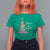 Christmas T Shirt For Women Merry And Bright Colorful Xmas Tree - Wonder Print Shop
