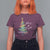 Christmas T Shirt For Women Merry And Bright Colorful Xmas Tree - Wonder Print Shop