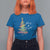 Christmas T Shirt For Women Merry And Bright Colorful Xmas Tree - Wonder Print Shop