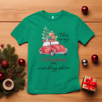 Funny This Is My Christmas Movie Watching Shirt T Shirt Red Car Xmas Tree - Wonder Print Shop
