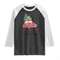 Funny This Is My Christmas Movie Watching Shirt Raglan Shirt Red Car Xmas Tree - Wonder Print Shop