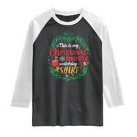 This Is My Christmas Movie Watching Shirt Raglan Shirt Gingerbread Cocoa - Wonder Print Shop