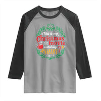 This Is My Christmas Movie Watching Shirt Raglan Shirt Gingerbread Cocoa - Wonder Print Shop