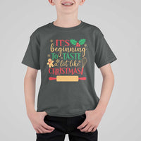Funny Christmas Baker T Shirt For Kid It's Beginning To Taste A Lot Like Christmas Gingerbread - Wonder Print Shop