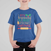 Funny Christmas Baker T Shirt For Kid It's Beginning To Taste A Lot Like Christmas Gingerbread - Wonder Print Shop