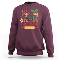 Funny Christmas Baker Sweatshirt It's Beginning To Taste A Lot Like Christmas Gingerbread - Wonder Print Shop