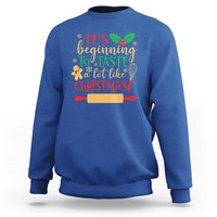 Funny Christmas Baker Sweatshirt It's Beginning To Taste A Lot Like Christmas Gingerbread - Wonder Print Shop