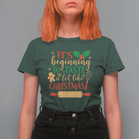Funny Christmas Baker T Shirt For Women It's Beginning To Taste A Lot Like Christmas Gingerbread - Wonder Print Shop